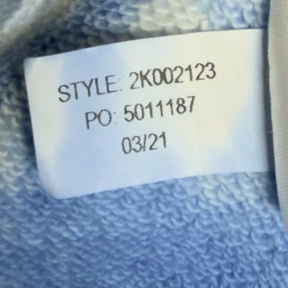 Vineyard Vines Tie-Dye Funnel Neck Shep Shirt Women's M Blue Sweater Sweatshirt - Picture 6 of 9